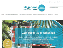 Tablet Screenshot of geschenkmetverhaal.nl